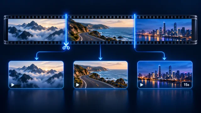 长视频按场景自动剪辑封面